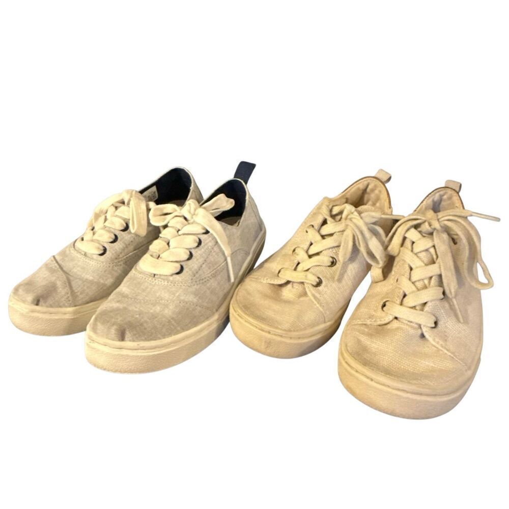 Boys Toms canvas lace up shoe bundle size 13